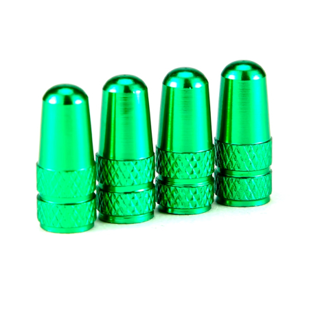 Kapturki nakrętki wentyla na wentyl presta nakrętka wentyl sv fv zielone