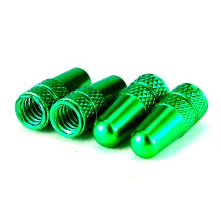 Kapturki nakrętki wentyla na wentyl presta nakrętka wentyl sv fv zielone