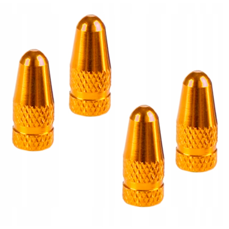 Nakrętki wentyla presta czapki do wentyla presta kapturki na zawory złote