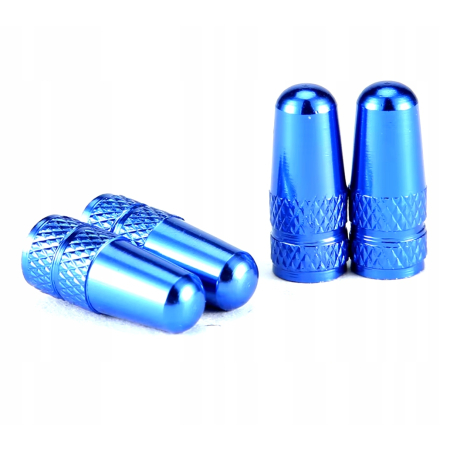 Nakrętki zaworu presta na wentyl presta kapturki zawory presta niebieskie