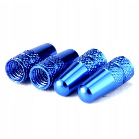 Nakrętki zaworu presta na wentyl presta kapturki zawory presta niebieskie