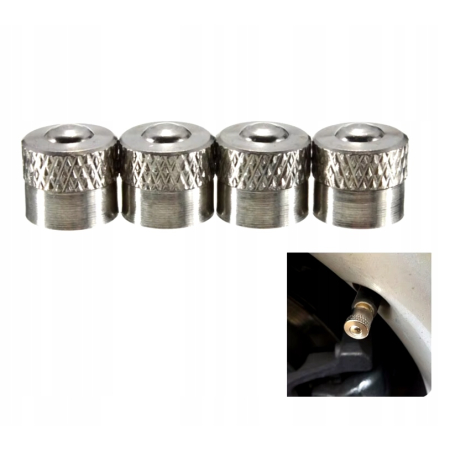 Nakrętki na wentyle czapki do opon kapturki na zawory przeciwpyłowe mosiądz