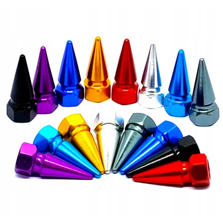 Nakrętki na wentyle czapki opon kapturki na zawory przeciwpyłowe błękitne