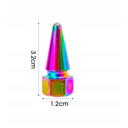 Nakrętki na wentyle czapki opon kapturki na zawory przeciwpyłowe czerwone
