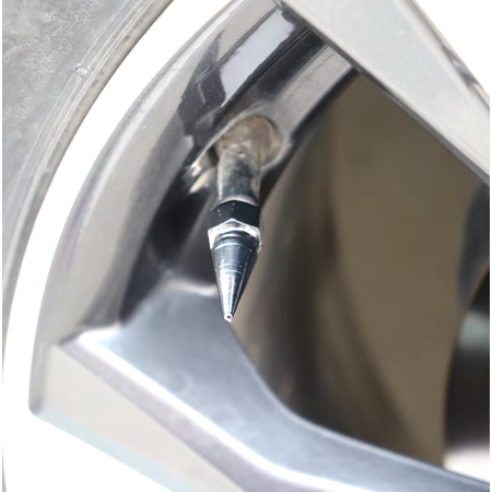 Nakrętki na wentyle czapki opon kapturki na zawory przeciwpyłowe niebieskie