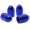 Nakrętki na wentyle czapki opon kapturki na zawory przeciwpyłowe niebieskie