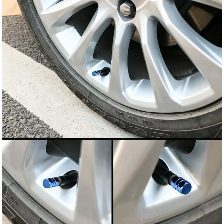 Czapki do opon kapturki na zawory osłony przeciwpyłowe samochodu aluminiowe