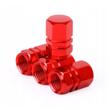 Czapki do opon kapturki na zawory osłony przeciwpyłowe samochodu aluminiowe