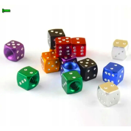 Nakrętki na wentyle kostki aluminiowe czapki do opon kapturki na zawory