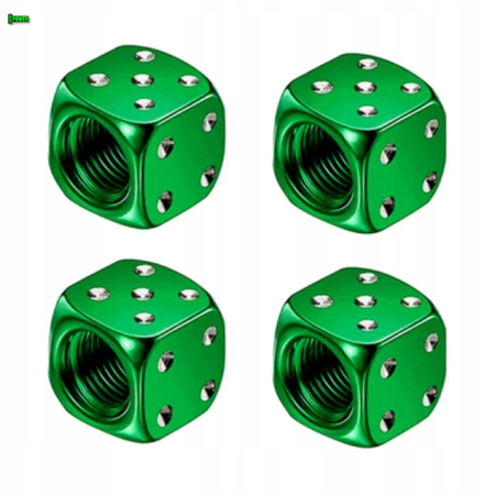 Nakrętki na wentyle kostki aluminiowe czapki do opon kapturki na zawory