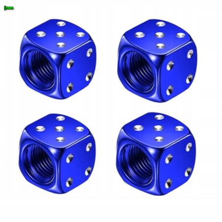 Nakrętki na wentyle kostki aluminiowe czapki do opon kapturki na zawory