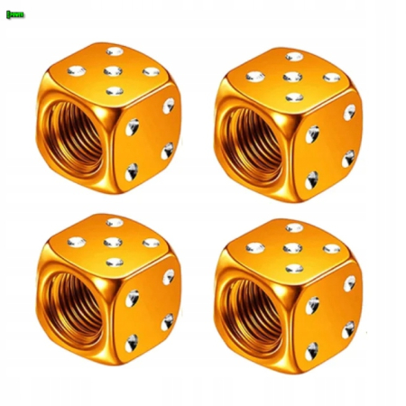 Nakrętki na wentyle kostki aluminiowe czapki do opon kapturki na zawory