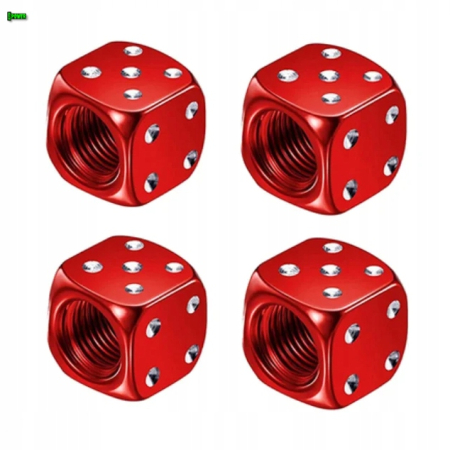 Nakrętki na wentyle kostki aluminiowe czapki do opon kapturki na zawory