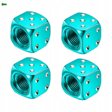Nakrętki na wentyle kostki aluminiowe czapki do opon kapturki na zawory