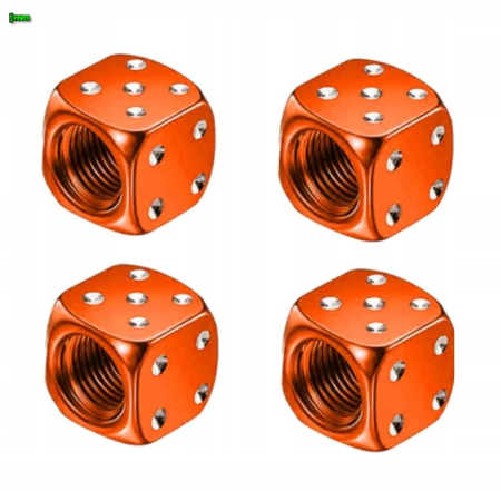 Nakrętki na wentyle kostki aluminiowe czapki do opon kapturki na zawory