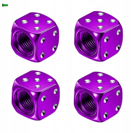 Nakrętki na wentyle kostki aluminiowe czapki do opon kapturki na zawory