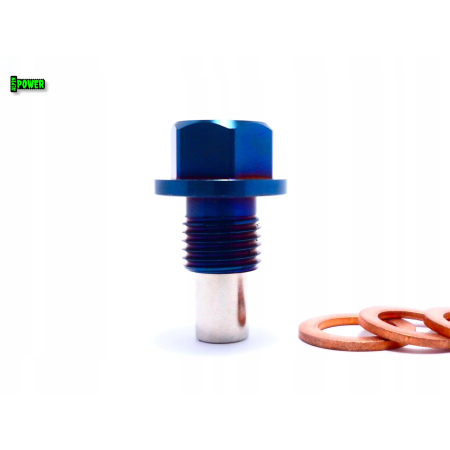 MAGNETYCZNY KOREK SPUSTOWY OLEJU M12X1,25 TYTANOWY