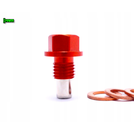 MAGNETYCZNY KOREK SPUSTOWY OLEJU M12X1,5 ALUMINIUM 7075