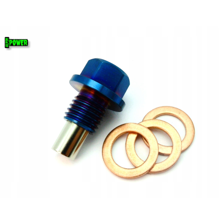 MAGNETYCZNY KOREK SPUSTOWY OLEJU M12X1,5 TYTANOWY