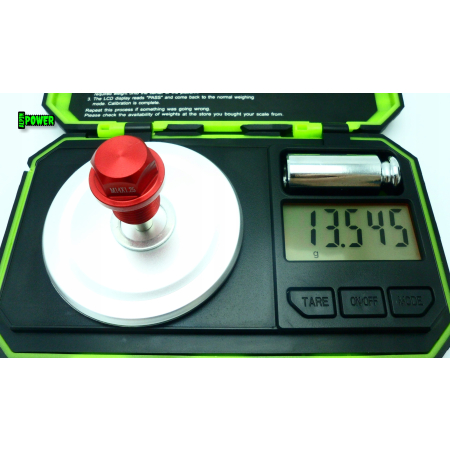 MAGNETYCZNY KOREK SPUSTOWY OLEJU M14X1,25 ALUMINIOWY ANODOWANY CZERWONY