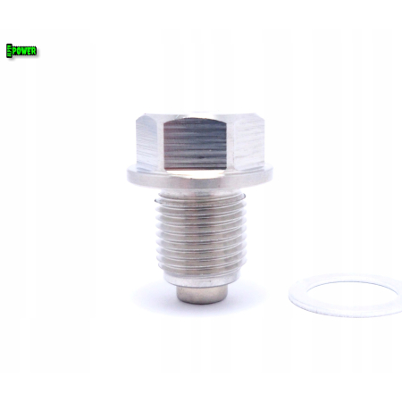 MAGNETYCZNY KOREK SPUSTOWY OLEJU M14X1,25 STAL NIERDZEWNA