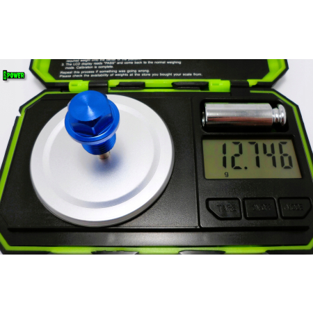 MAGNETYCZNY KOREK SPUSTOWY OLEJU M14X1,5 ALUMINIOWY NIEBIESKI