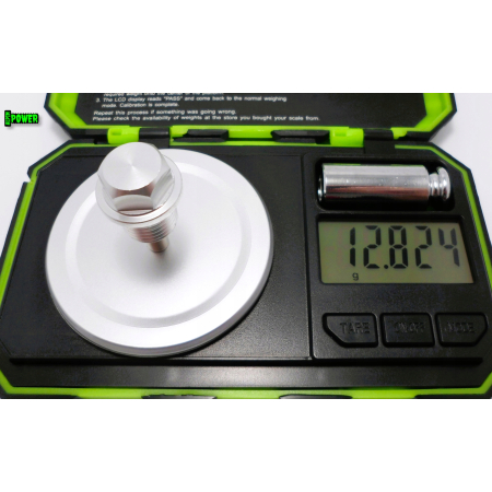 MAGNETYCZNY KOREK SPUSTOWY OLEJU M14X1,5 SREBNY ALUMINIOWY