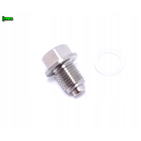 MAGNETYCZNY KOREK SPUSTOWY OLEJU M14X1,5 STAL NIERDZEWNA