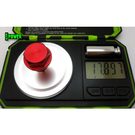 MAGNETYCZNY KOREK SPUSTOWY OLEJU M16X1,5 ALUMINIOWY CZERWONY