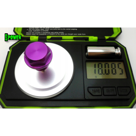 MAGNETYCZNY KOREK SPUSTOWY OLEJU M16X1,5 ALUMINIOWY FIOLETOWY