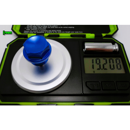 MAGNETYCZNY KOREK SPUSTOWY OLEJU M18X1,5 ALUMINIOWY 6061 NIEBIESKI