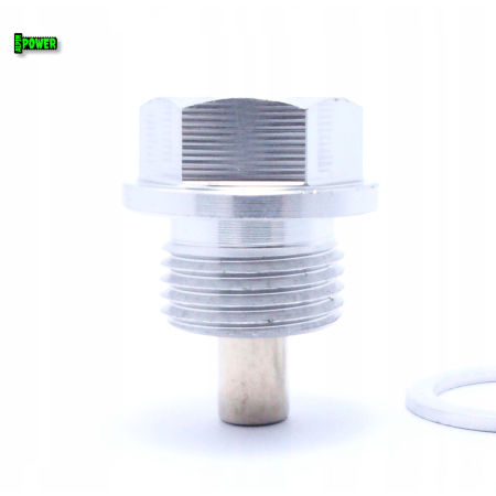 MAGNETYCZNY KOREK SPUSTOWY OLEJU M18X1,5ALU6061SILVER