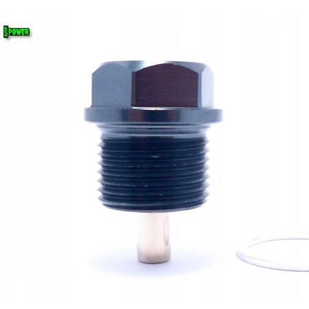 MAGNETYCZNY KOREK SPUSTOWY OLEJU M20X1,5 ALUMINIOWY SZARY