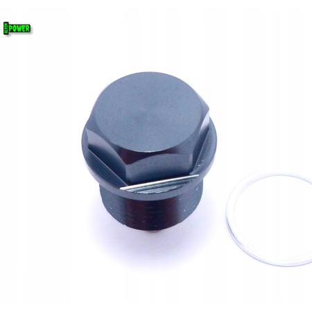 MAGNETYCZNY KOREK SPUSTOWY OLEJU M20X1,5 ALUMINIOWY SZARY