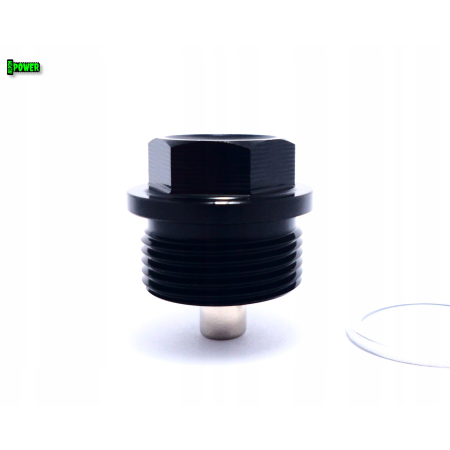 MAGNETYCZNY KOREK SPUSTOWY OLEJU M24X1,5 ALUMINIOWY 6061 CZARNY