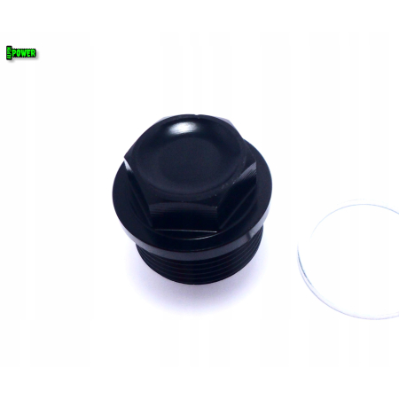 MAGNETYCZNY KOREK SPUSTOWY OLEJU M24X1,5 ALUMINIOWY 6061 CZARNY