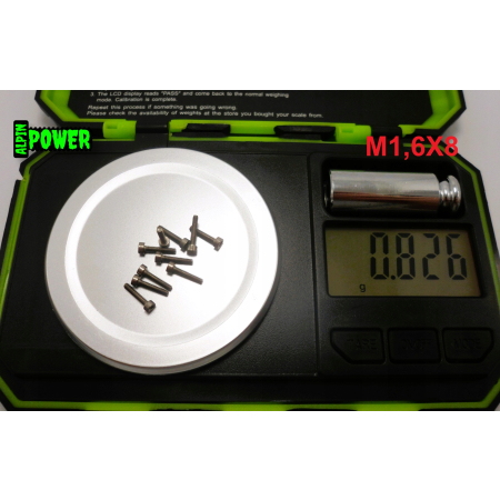 M1,6x8 śruba tytanowa imbusowa din 912 iso 4762 tytan grade 2