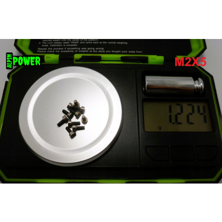 M2x5 śruba tytanowa imbusowa din 912 iso 4762 tytan grade 2