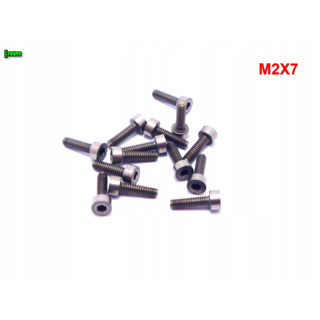 M2x7 śruba imbusowa din 912 iso 4762 tytanowa grade 2