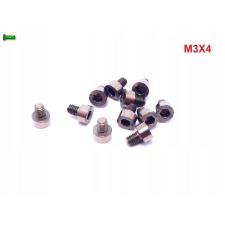M3x4 śruba tytanowa imbusowa din 912 iso 4762 tytan grade 2