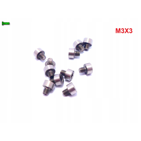 M3x3 śruba tytanowa imbusowa din 912 iso 4762 tytan grade 2