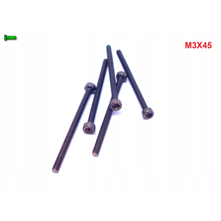 M3x45 śruba tytanowa imbusowa din 912 iso 4762 tytan grade 2