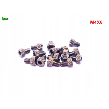 M4x6 śruba tytanowa imbusowa din 912 iso 4762 tytan grade 2
