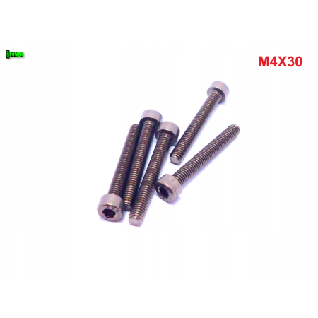 M4x30 śruba tytanowa imbusowa din 912 iso 4762 tytan grade 2