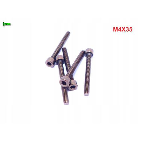 M4x35 śruba tytanowa imbusowa din 912 iso 4762 tytan grade 2