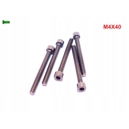 M4x40 śruba tytanowa imbusowa din 912 iso 4762 tytan grade 2