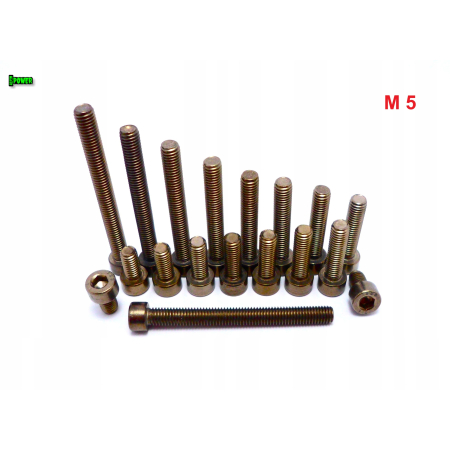 M5x12 śruba tytanowa imbusowa din 912 iso 4762 tytan grade 2