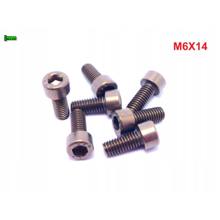 M6x14 śruba imbusowa din 912 iso 4762 tytanowa grade 2