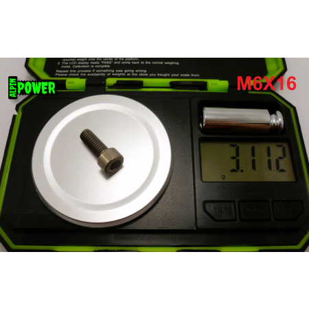 M6x16 śruba tytanowa imbusowa din 912 iso 4762 tytan grade 2