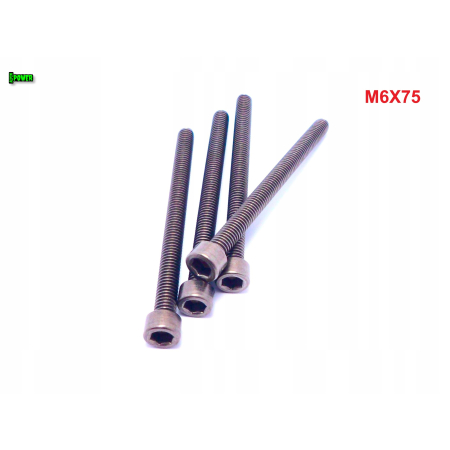 M6x75 śruba tytanowa imbusowa din 912 iso 4762 tytan grade 2